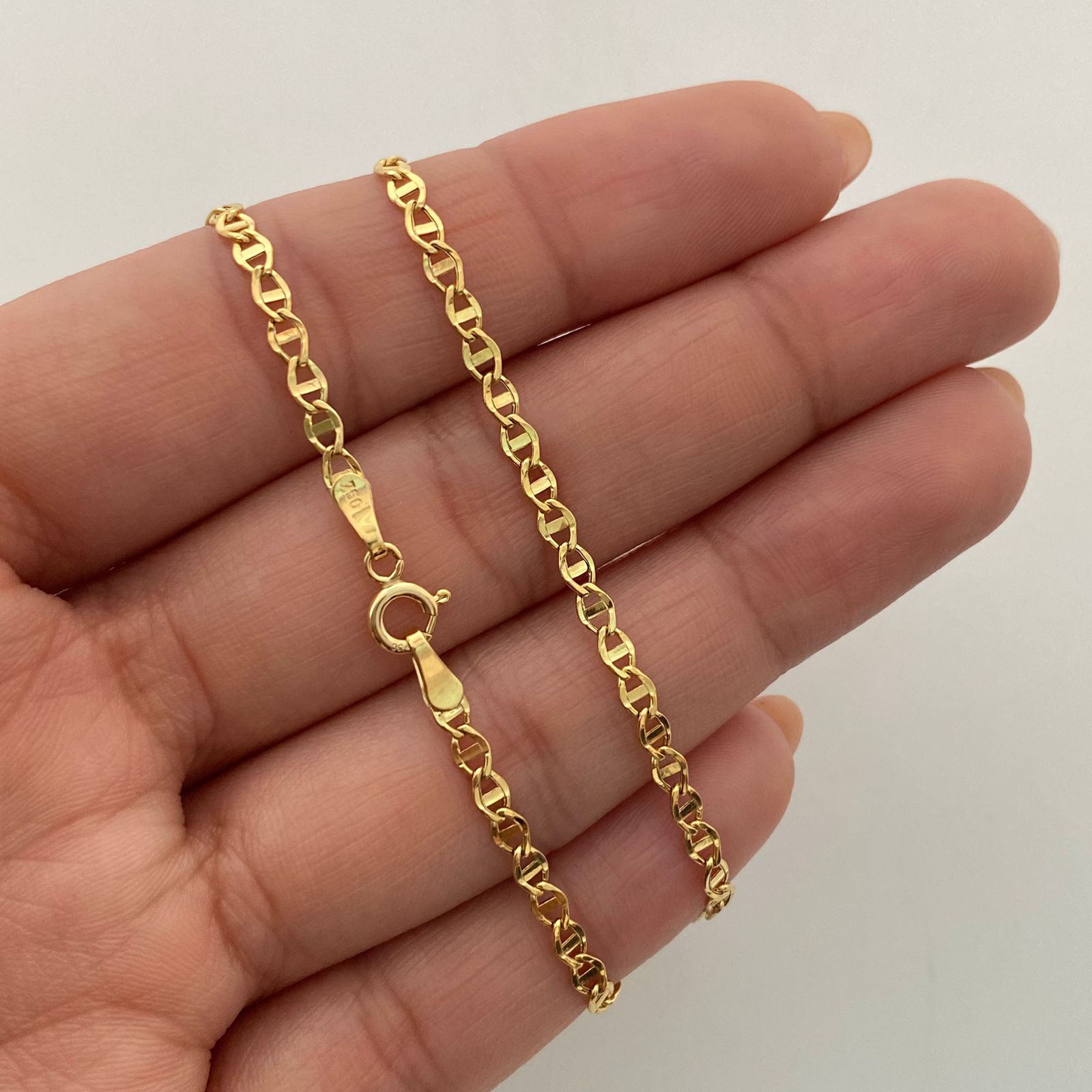 Cadena It Escalera Plana Oro amarillo 18k 2,7 Gr / 2,7 mm / 50 Cm