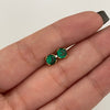 Topos Circon Verde Oro amarillo 18k 0,95 Gr / 5 mm