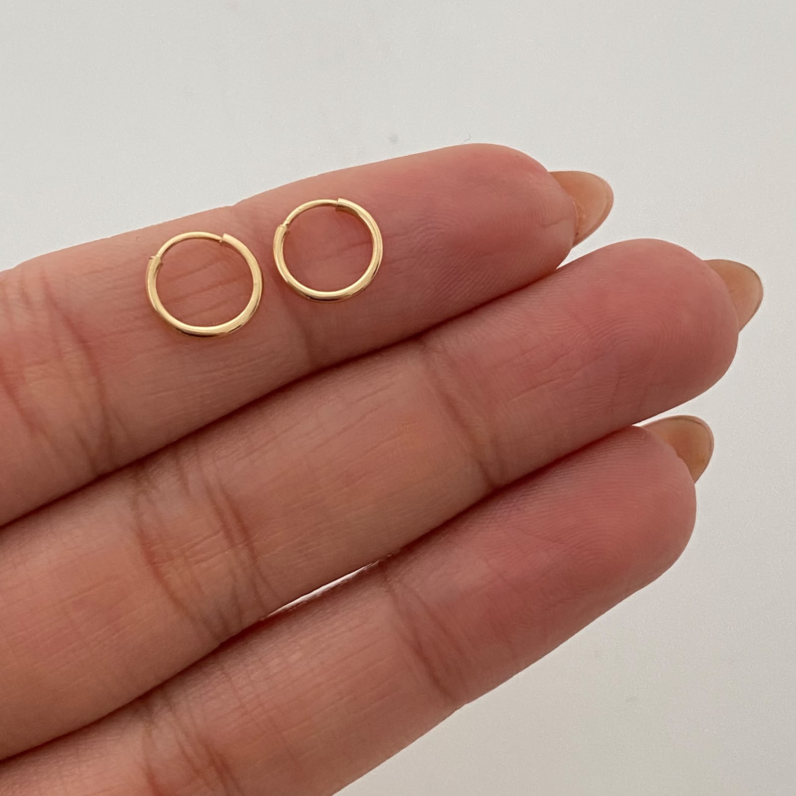 Candonga Imperdible Oro amarillo 18k 0,35 Gr / 0,8 Cm