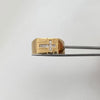 Anillo cruz casting blanco Oro amarillo 18k / Talla 10 1/2 / 7,35 Gr