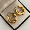 Candonga lisa  Oro amarillo 18k 6,45 Gr / 2,7 Cm