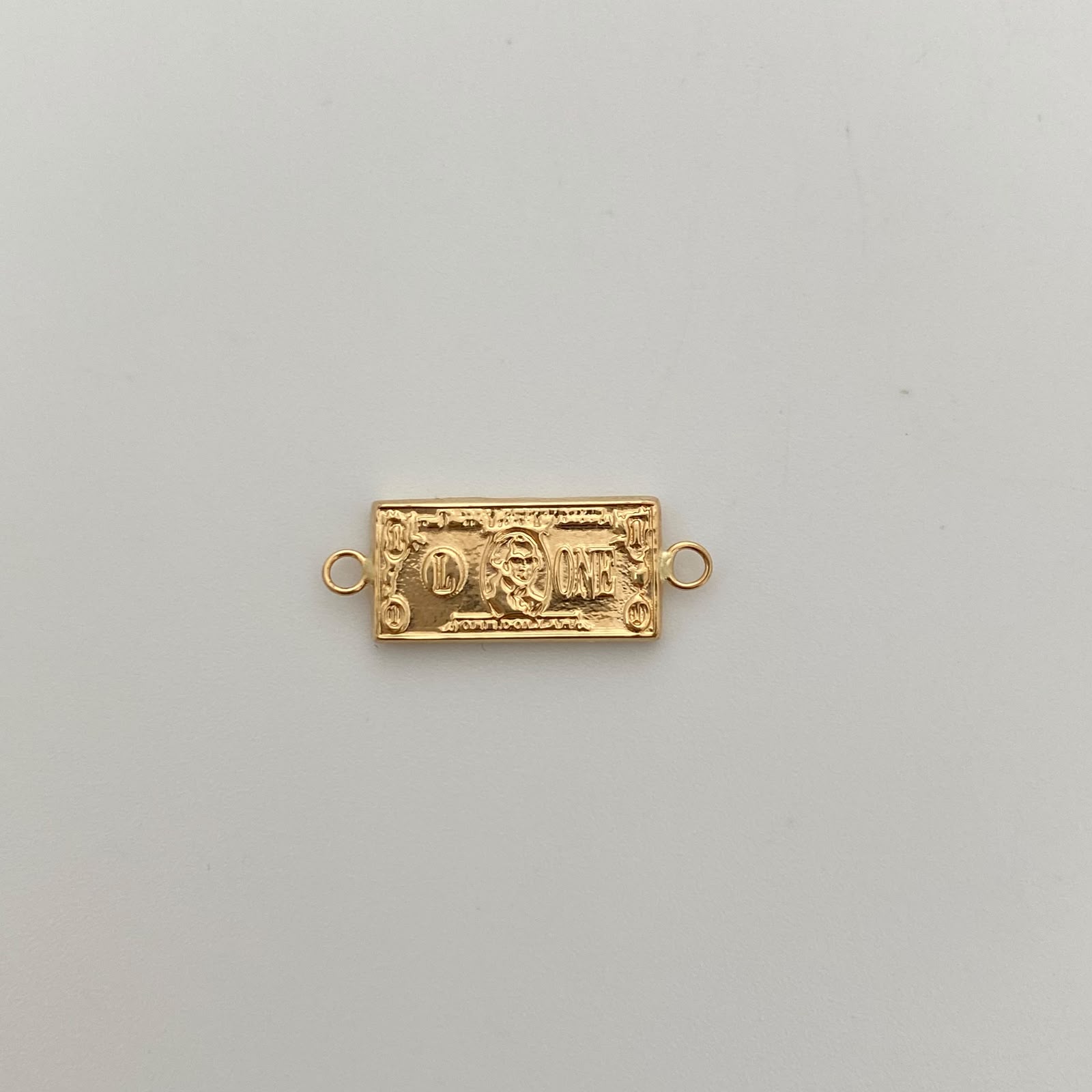 Herraje Dolar Oro amarillo 18k 1,05 Gr / 2,5 Cm