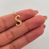 Dije Letra S Casting Oro amarillo 18k 0,55 Gr / 8,2 mm / 2 Cm