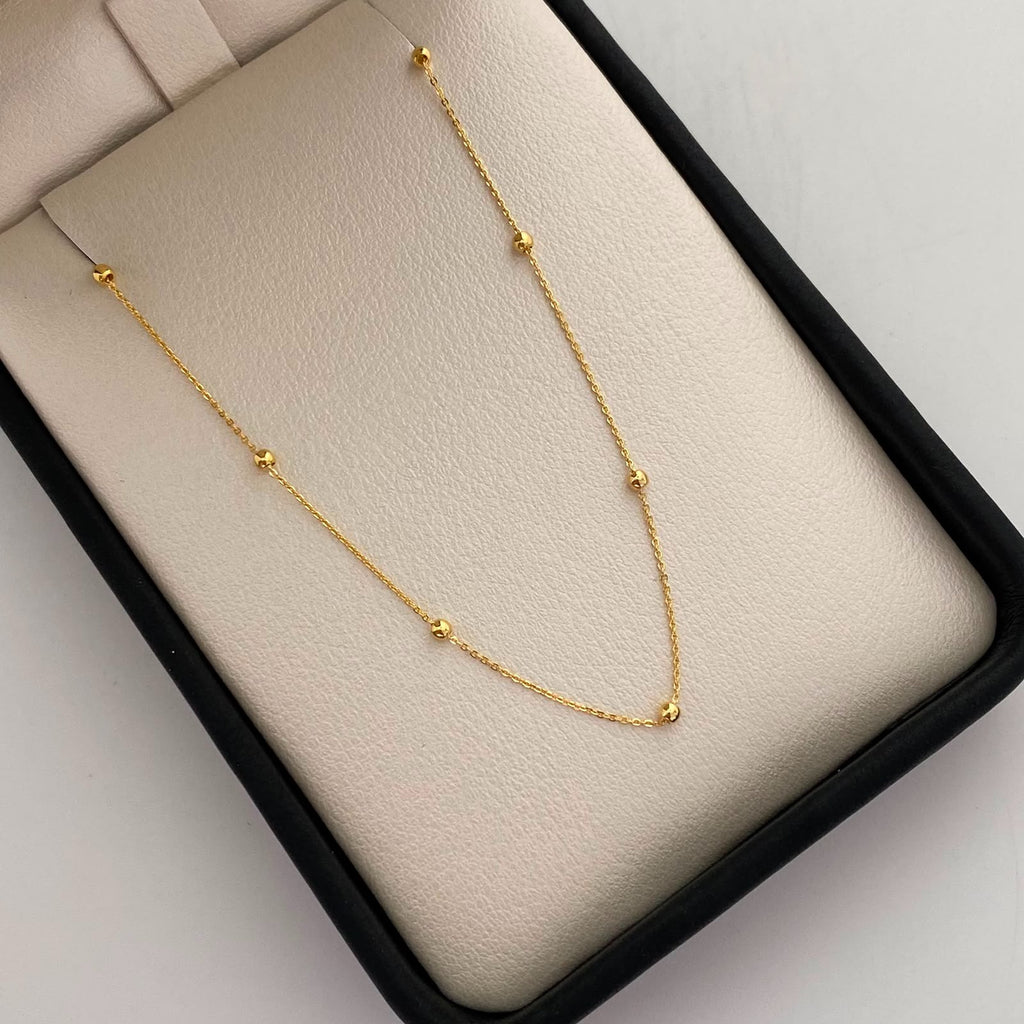 Cadena It lluvia de oro Oro amarillo 18k 1,2 Gr / 0,4 mm / 45 Cm