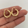 Candonga Entorchadas Oro amarillo 18k 1,85 Gr / 1,8 Cm