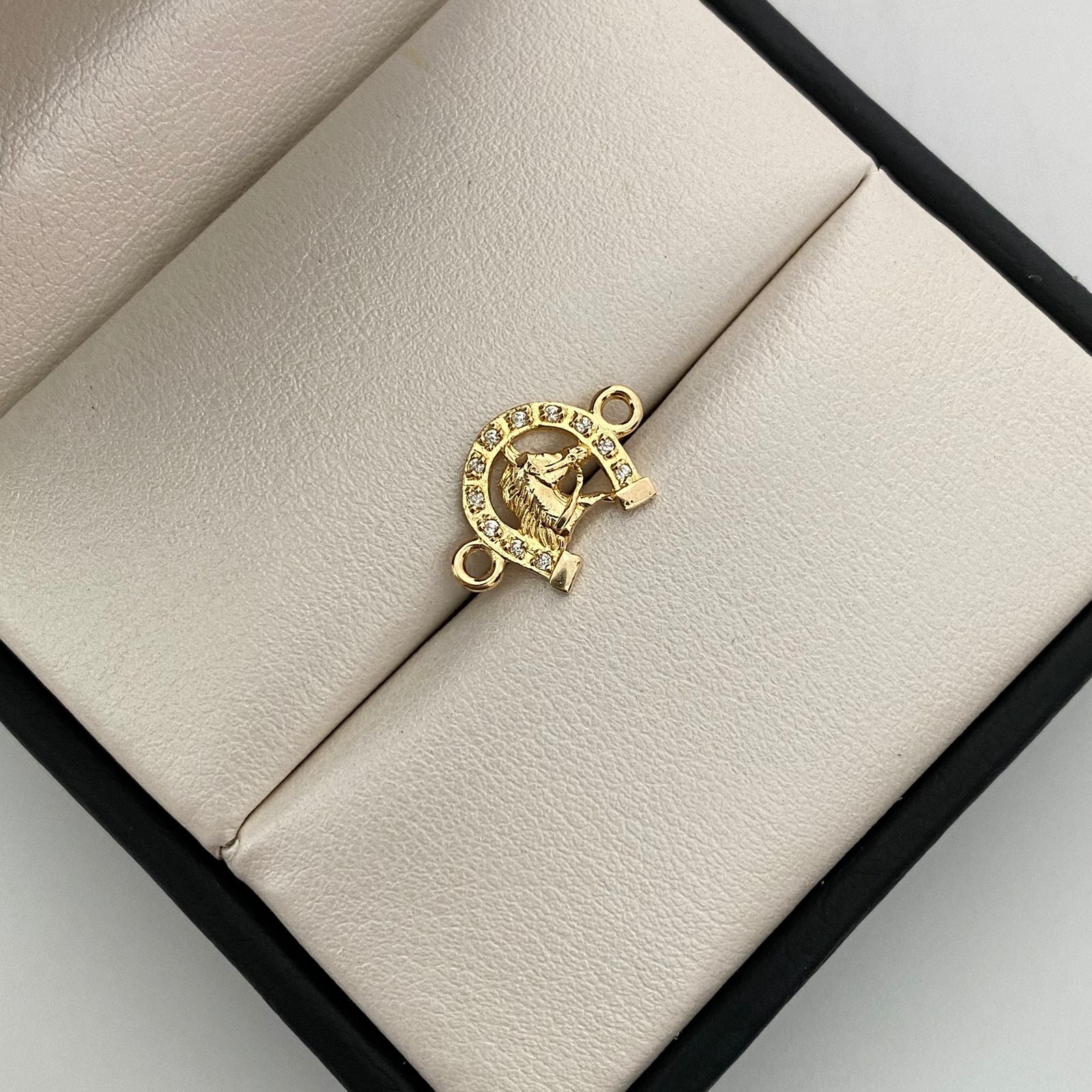 Herraje Herradura caballo casting Oro amarillo 18k 1,15 Gr / 1,5 Cm
