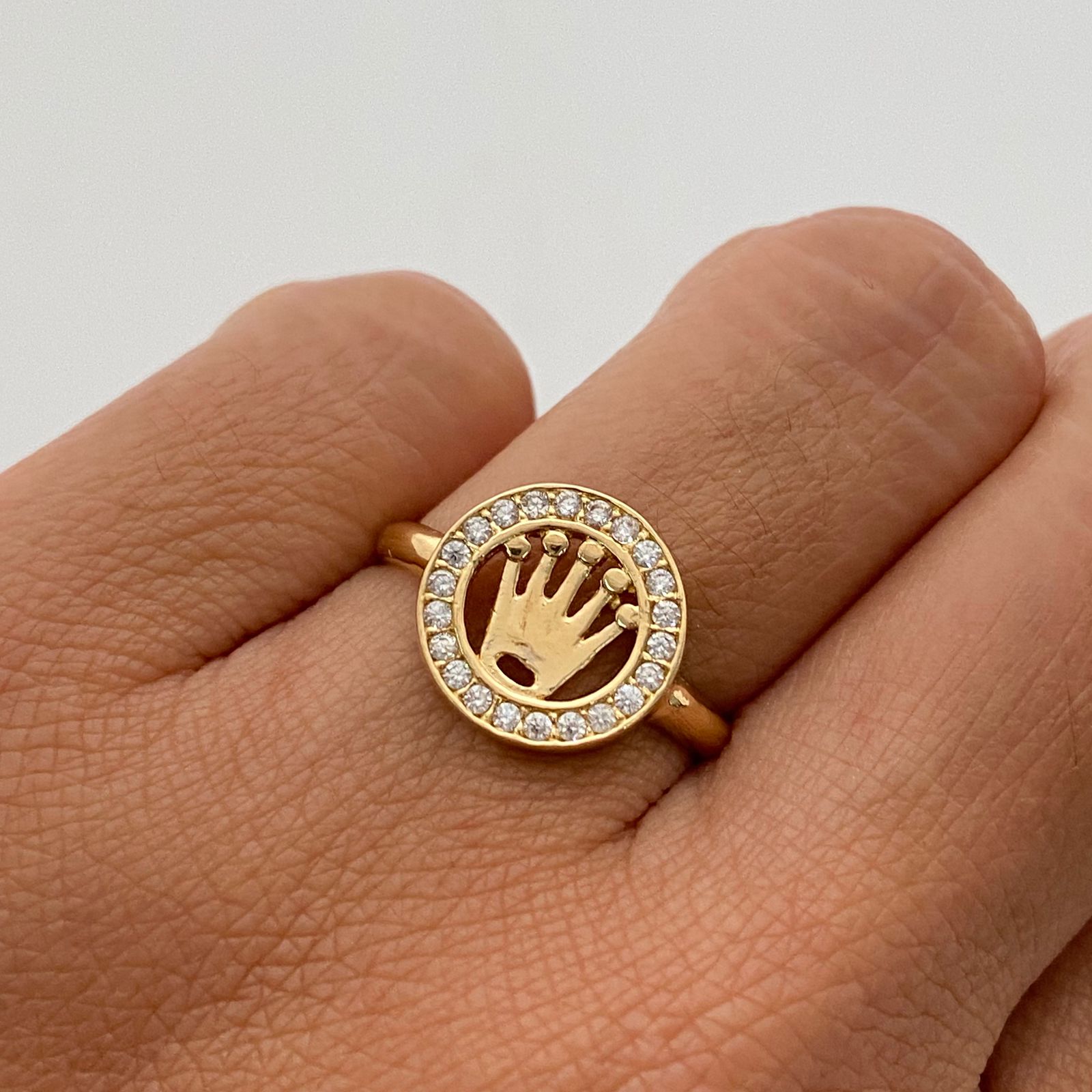 Anillo Corona Rx Casting Oro amarillo 18k / Talla 6 / 2,6 Gr / 2,1 mm