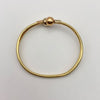 Aro Tu y yo Tres oros 18k 7,3 Gr / 8 mm / 17,5 Cm