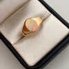 Anillo Matte circulo Oro amarillo 18k / Talla 9 / 2,15 Gr / 3,2 mm
