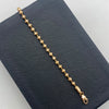 Pulso Militar Luna diamantada oro rosa 18k +3 / 4,75 Gr / 3 mm / 17,8 Cm Broche 0,40