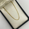 Tobillera It Cubana Oro amarillo 18k 2,44 Gr / 2,8 mm / 25,4 Cm