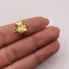 Herraje bolsa dinero Oro amarillo 18k 0,61 Gr / 1,3 Cm