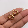 Candonga redonda lisa Oro amarillo 18k 1,3 Gr / 1,3 Cm