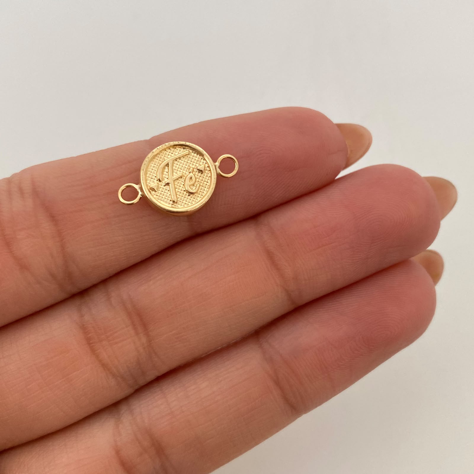 Herraje Fe Oro amarillo 18k 0,55 Gr / 1,6 Cm