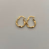 Candonga Entorchada Oro amarillo 18k 1,15 Gr / 2,7 Cm