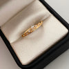 Anillo 15 Tiara Casting Blanco Oro amarillo 18k / Talla 7 / 1,8 Gr