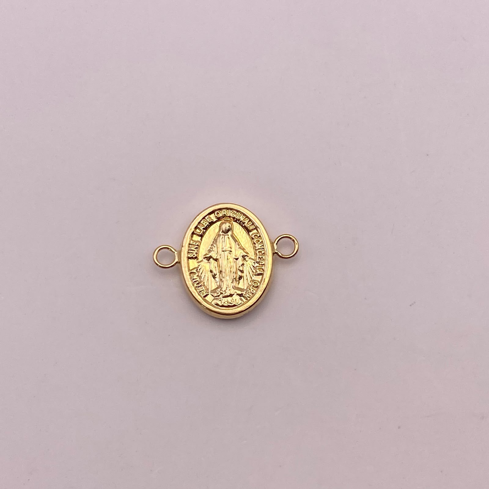 Herraje virgen milagrosa Oro amarillo 18k 0,82 Gr / 1,7 Cm