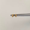 Topos Niña Maria Casting Blanco Oro amarillo 18k 0,9 Gr / 4,6 mm