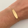 Pulso It con placa graduable  Oro amarillo 18k +4 / 1,3 Gr / 0,6 mm / 17 Cm