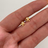 Topos Avioncitos Circon Oro amarillo 18k 0,6 Gr / 5,9 mm
