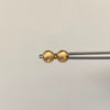 Topos Media Bola Diamantada Oro amarillo 18k 0,95 Gr / 8 mm