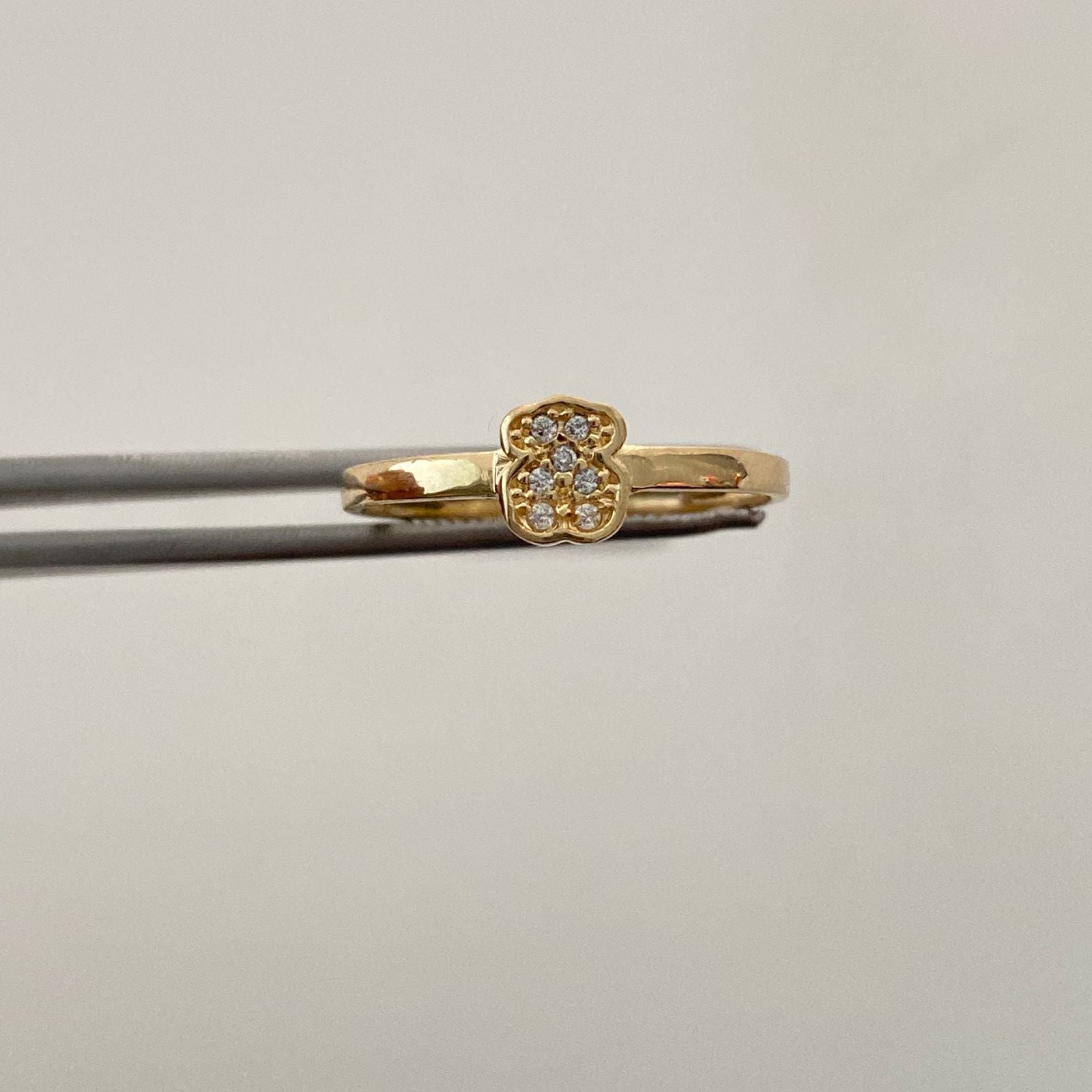 Anillo Oso Th Casting Oro amarillo 18k / Talla 6 1/2 / 1,55 Gr / 1,7 mm
