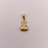 Dije bolsa dinero Oro amarillo 18k 0,75 Gr / 10,3 mm / 2 Cm
