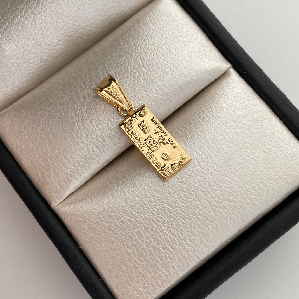 Dije Dollar Oro amarillo 18k 0,7 Gr / 6,6 mm / 2,2 Cm