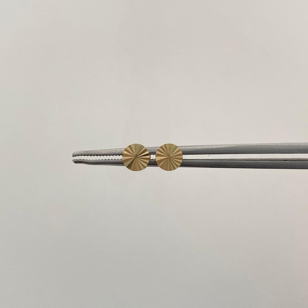 Topos Circulo Plano Diamantado Oro amarillo 18k 0,5 Gr / 5,2 mm