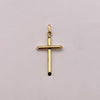 Dije cruz tubular lisa Oro amarillo 1,1 Gr / 4 Cm