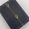 Pulso It Corazon Silueta Oro amarillo 18k 2,85 Gr / 0,6 mm / 19 Cm