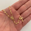 Rosario gc con virgen milagrosa  Oro amarillo 18k 7,05 Gr / 3,3 mm / 50 Cm Broche 0,40