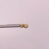 Topos Oso th casting blanco Oro amarillo 18k 0,55 Gr / 3,4 mm