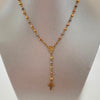 Rosario Bola Diamantada 3mm Tres oros 18k 6,90 Gr / 2,9 mm / 47 Cm Broche 0,30