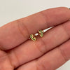 Topos Niña Maria Casting Verde Oro amarillo 18k 0,6 Gr / 3,2 mm