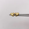 Topos corazón burbuja Oro amarillo 18k 1 Gr / 9,78 mm