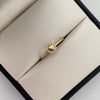 Anillo Corazon Casting Oro amarillo 18k / Talla 7 1/2 / 1,45 Gr / 1 mm