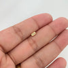 Herraje cilindro diamantado 3mm Oro amarillo 18k 0,1 Gr