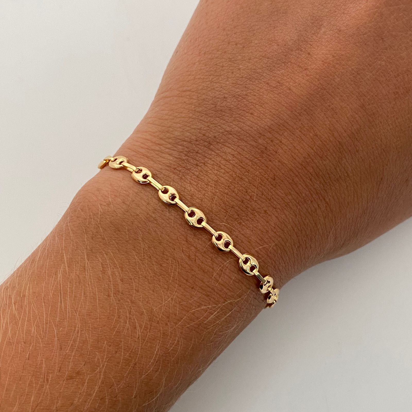 Pulso Gc Liso Oro amarillo 18k 2,90 Gr / 4,2 mm / 19,2 Cm Broche 0,40