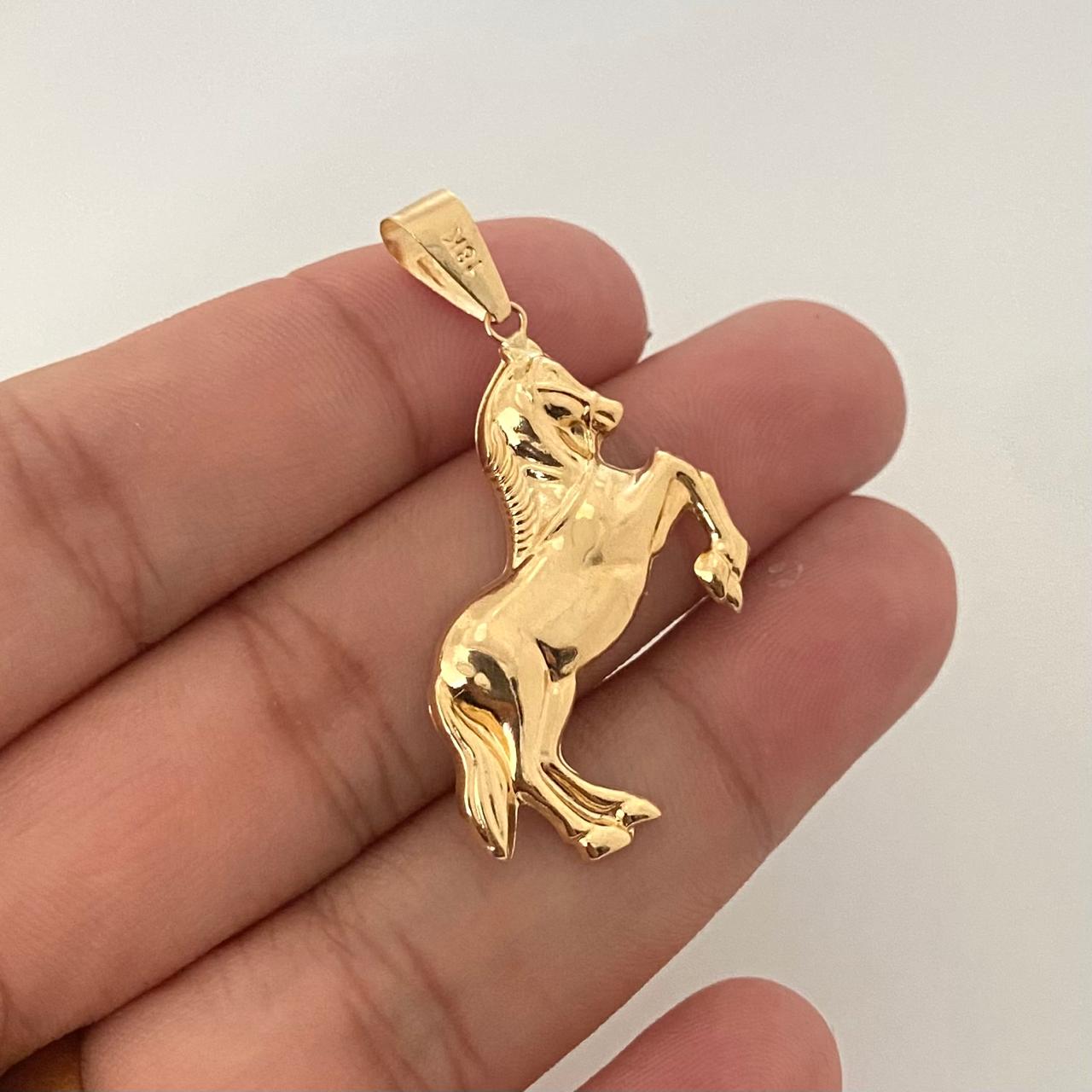 Dije caballo Oro amarillo 18k 1,95 Gr / 4,0 Cm