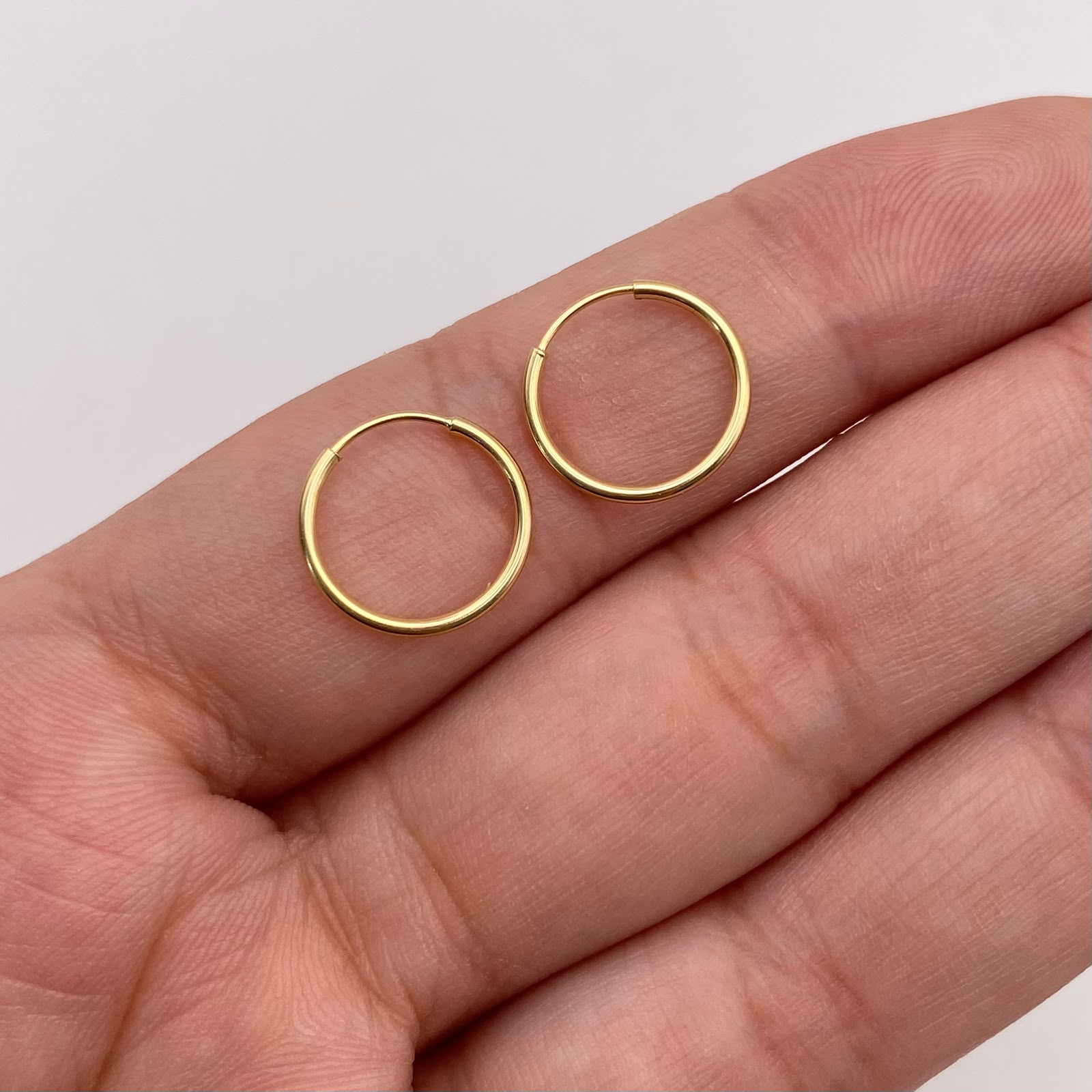 Candonga imperdible Oro amarillo 18k 0,55 Gr / 1 Cm