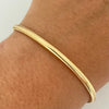 Aro It resortado Oro amarillo 18k +5 / 2,60 Gr / 3,5 mm / 19 Cm