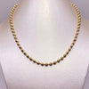 Cadena Militar diamanta  Oro amarillo 18k +2 / 23,10 Gr / 3,7 mm / 61 Cm Broche 0,60