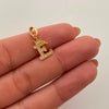 Dije Letra E Casting Oro amarillo 18k 0,9 Gr / 8,4 mm / 2 Cm