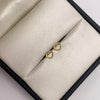 Topos silueta corazón diamantada Oro amarillo 18k 0,45 Gr / 6,10 mm