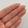 Cadena It mini militar diamantada  Oro amarillo 18k +1 / 1,9 Gr / 0,6 mm / 45 Cm