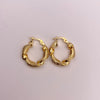 Candonga Entorchada Oro amarillo 18k 1,93 Gr / 1,8 Cm