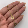 Cadena It Aro segudido especial Trebol Silueta Oro amarillo 18k 2,4 Gr / 0,7 mm / 45 Cm
