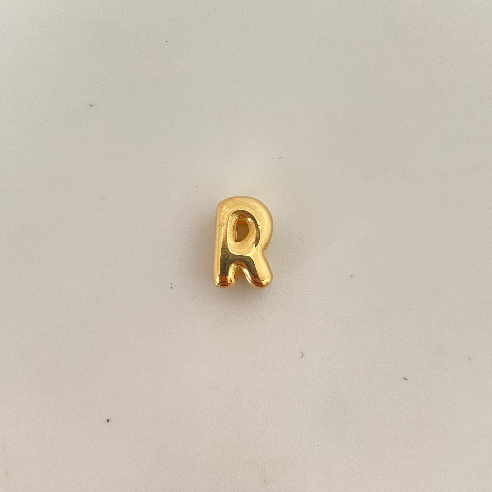 Dije It letra R (Joya) Oro amarillo 18k 0,75 Gr / 1,0 Cm