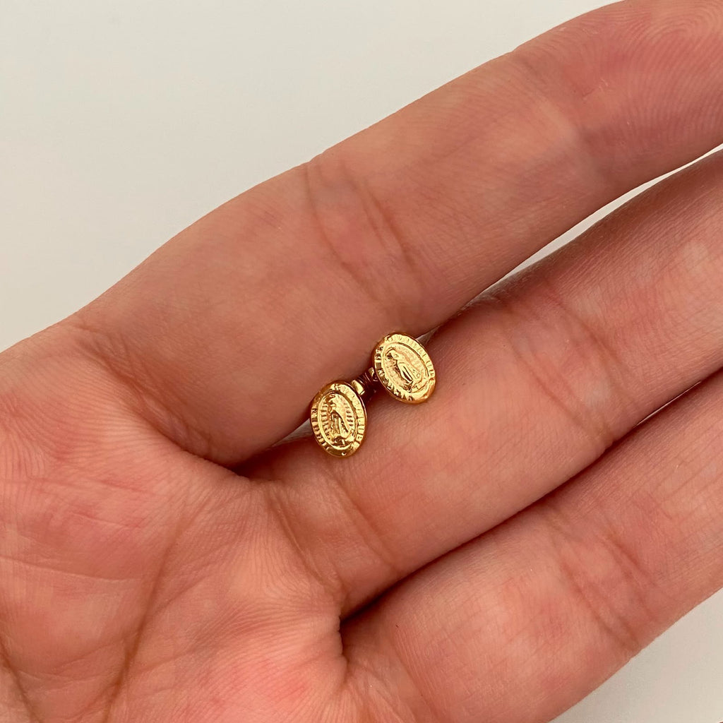 Topos Virgen de Guadalupe Oro amarillo 18k 0,55 Gr / 4,9 mm